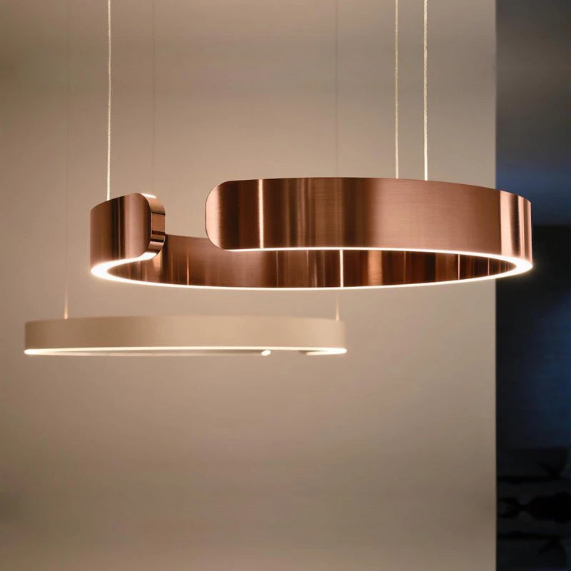 Runde LED-Hängeleuchte Verschiedene Größen Esstisch Wohnzimmer Design Ringlampe Modern | Restfield