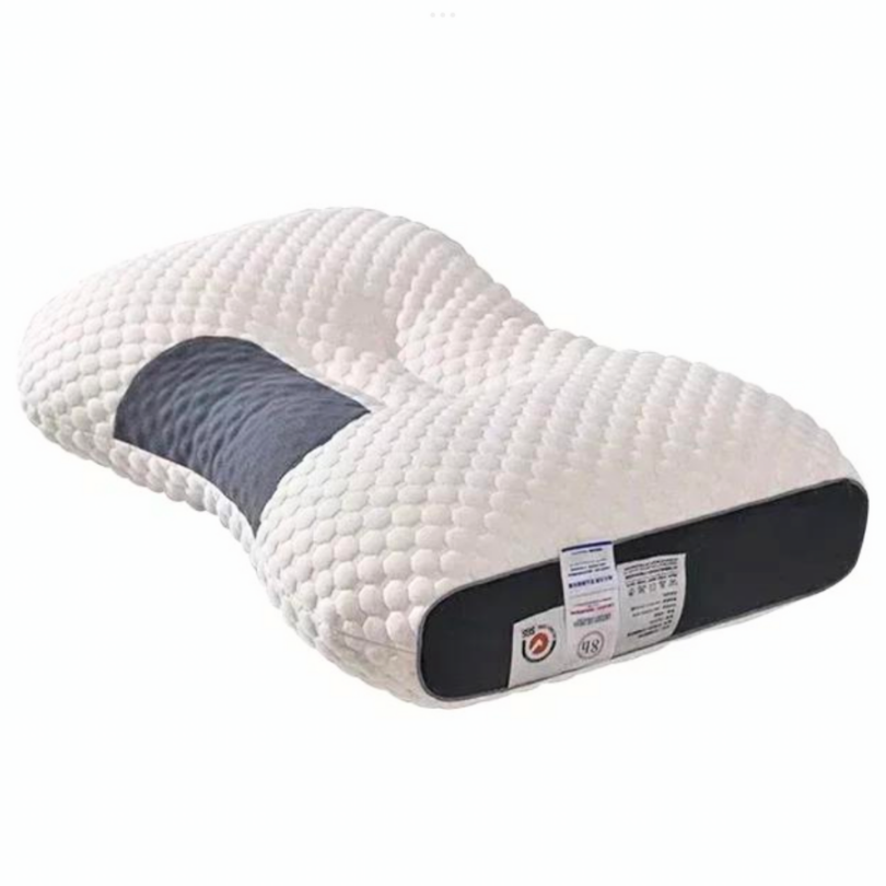 Ergonomic Neck Pillow with Massage Function for Neck and Back 48x74 cm Optimal Sleeping Comfort and Support | Sansoti