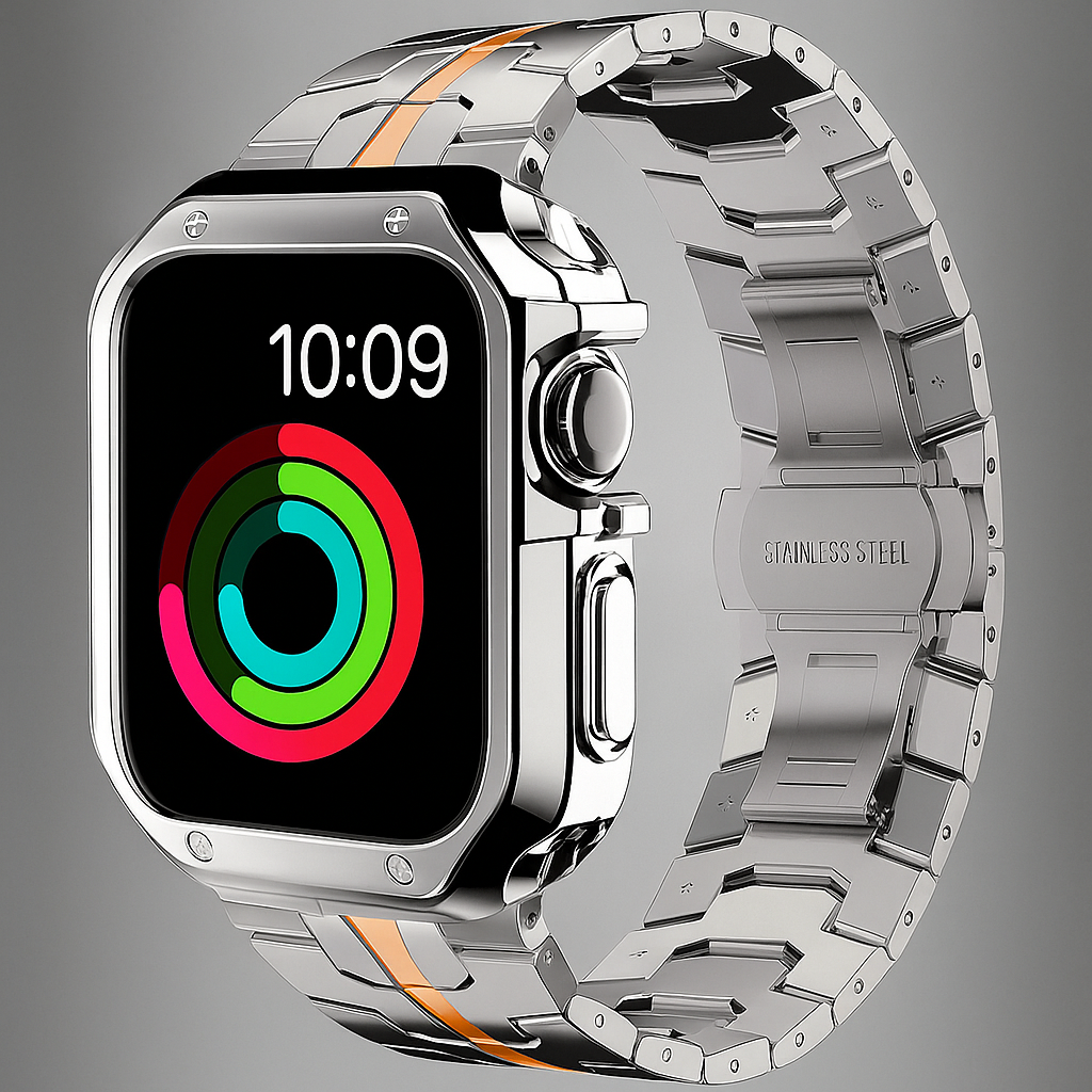 Kit de protection pour montre en titane, bracelet de smartwatch, boîtier 42 mm 46 mm 49 mm, bracelet sport à maillons métalliques | Sansoti