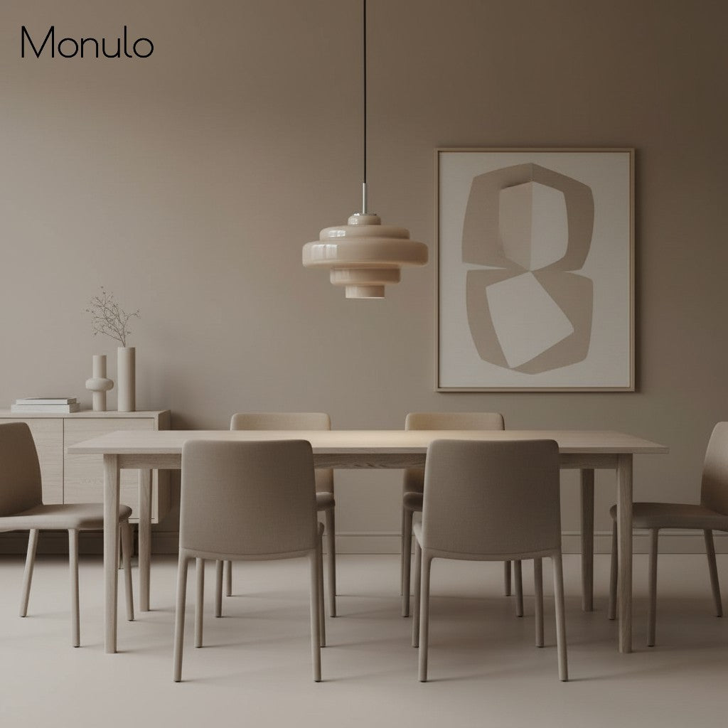 Gekleurde Glazen Hanglamp met Verstelbare Ophanging – Moderne Lichtpunt voor Eetkamer Keuken Woonkamer | Sansoti