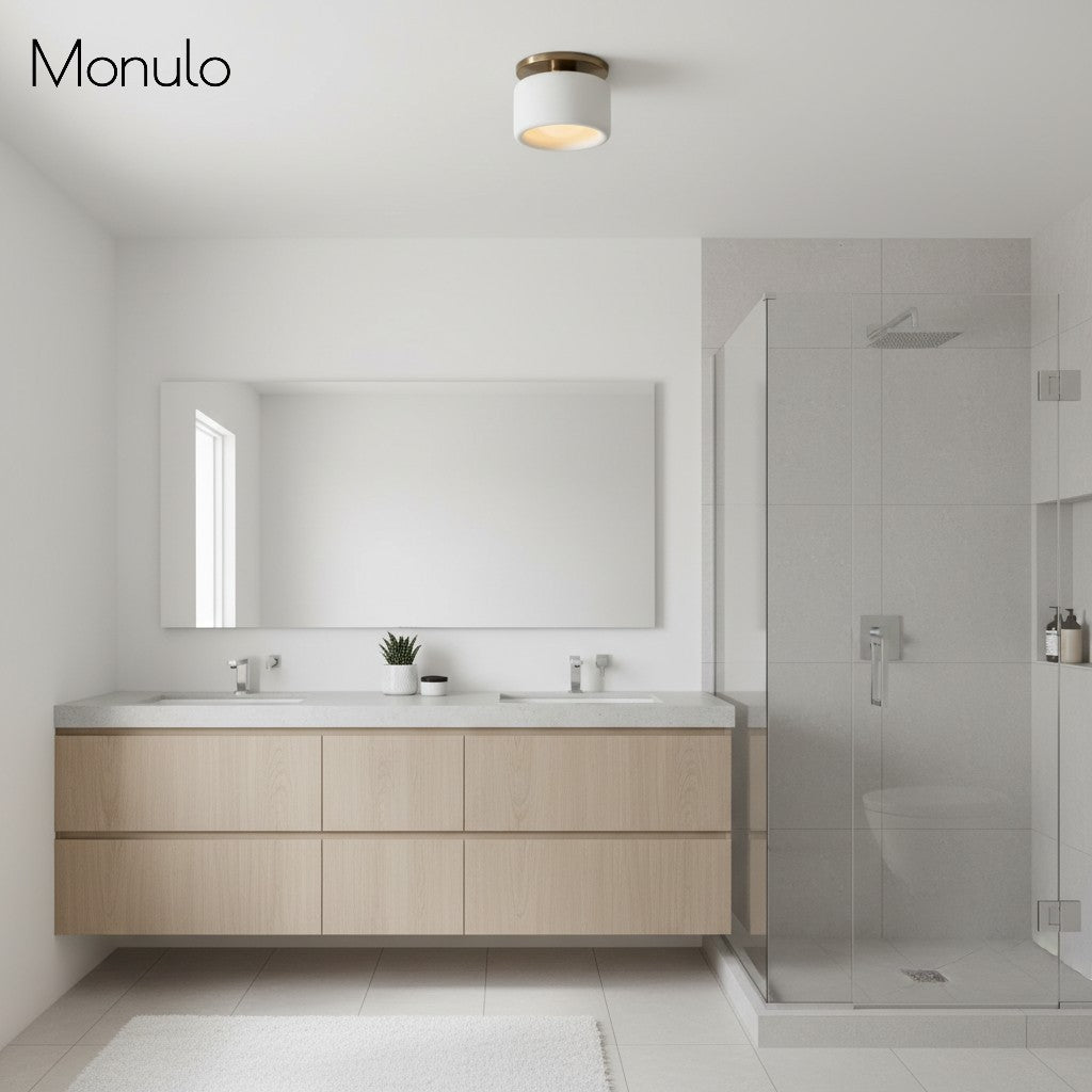 Porselein Plafondlamp Rond Modern – Zachte Sfeerverlichting voor Gang Kantoor Keuken | Sansoti