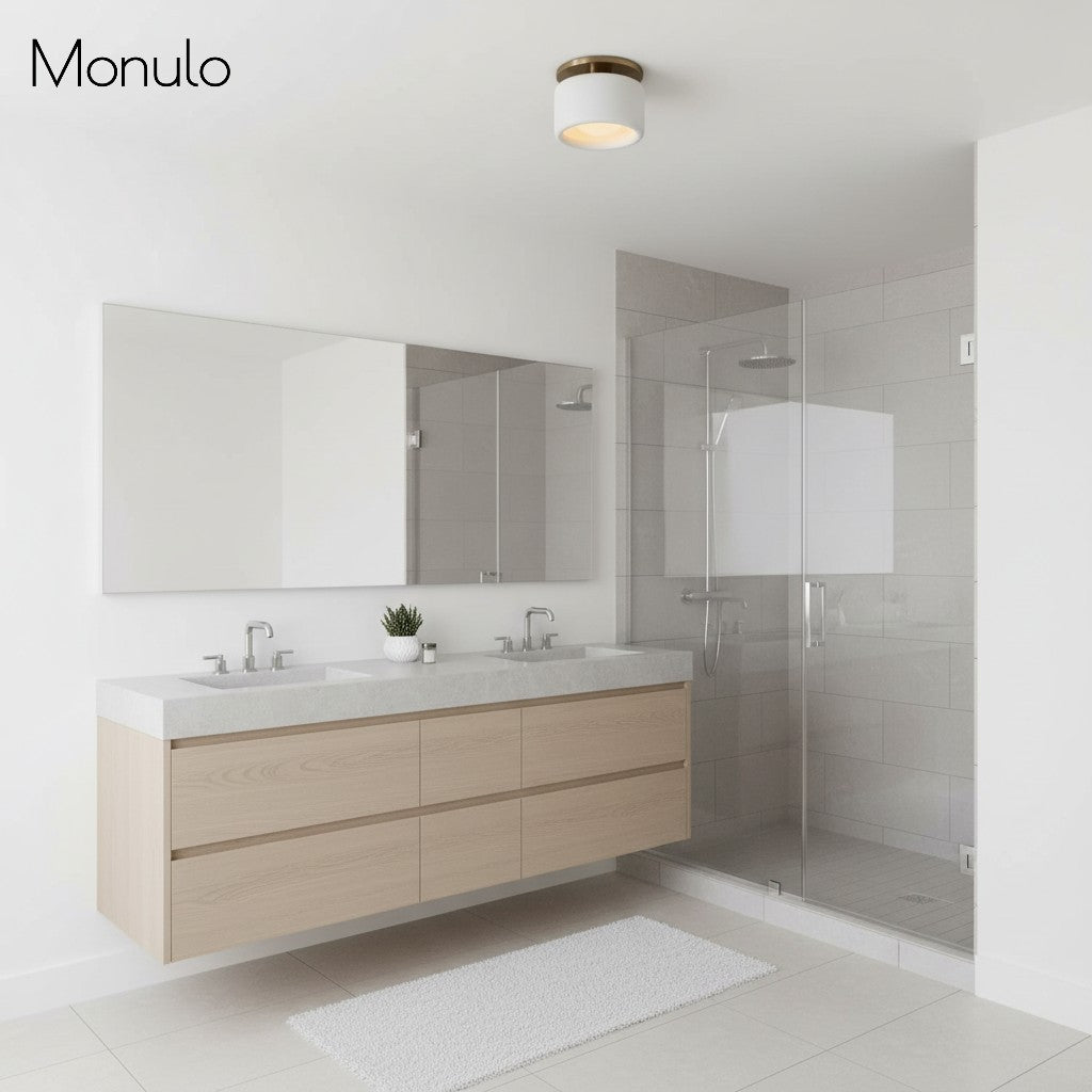 Porselein Plafondlamp Rond Modern – Zachte Sfeerverlichting voor Gang Kantoor Keuken | Sansoti