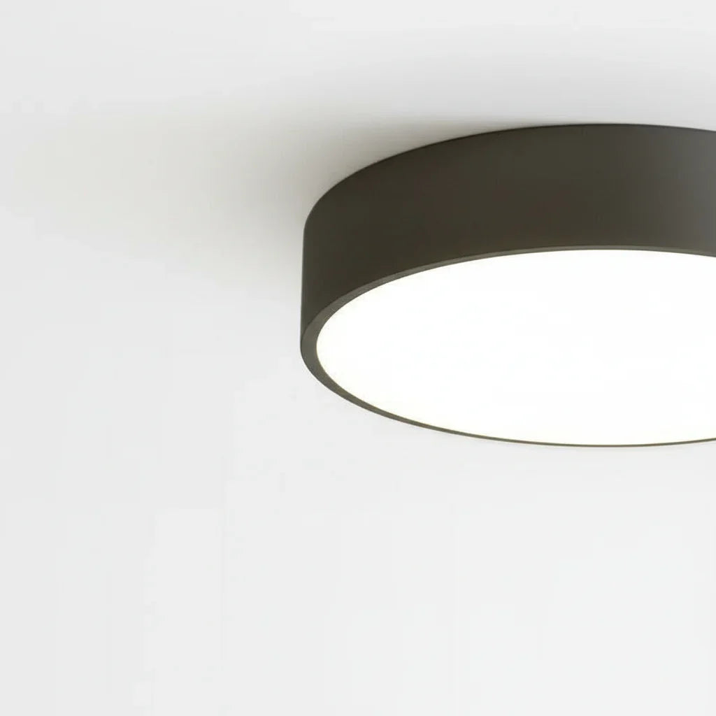 Runde Deckenleuchte mit Eisenrahmen und sanfter LED-Beleuchtung für Wohnzimmer und Schlafzimmer im modernen Stil | Sansoti