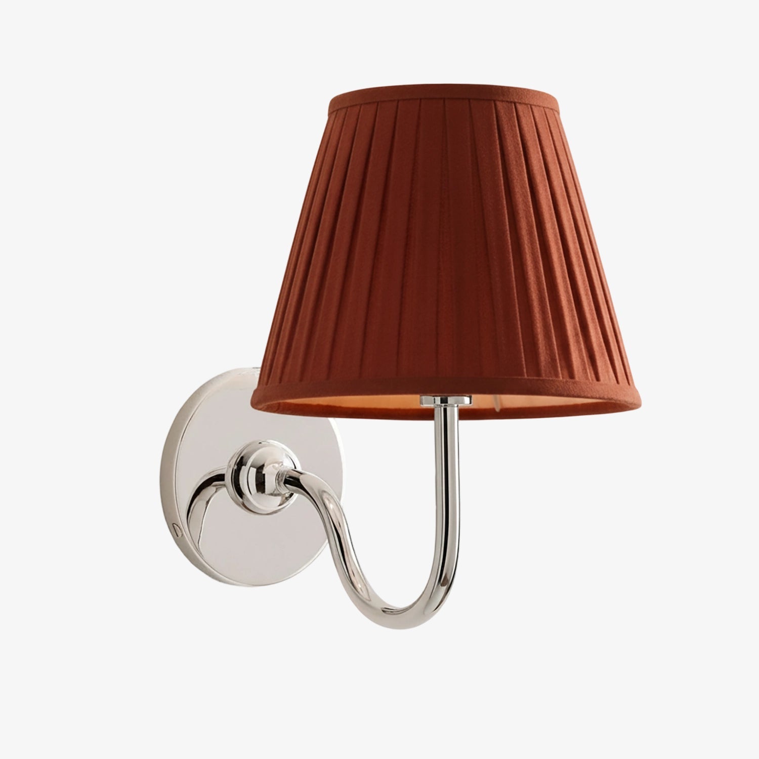 Wandlamp met Geplisseerde Stoffen Kap – Klassieke Verlichting voor Slaapkamer en Woonkamer | Sansoti