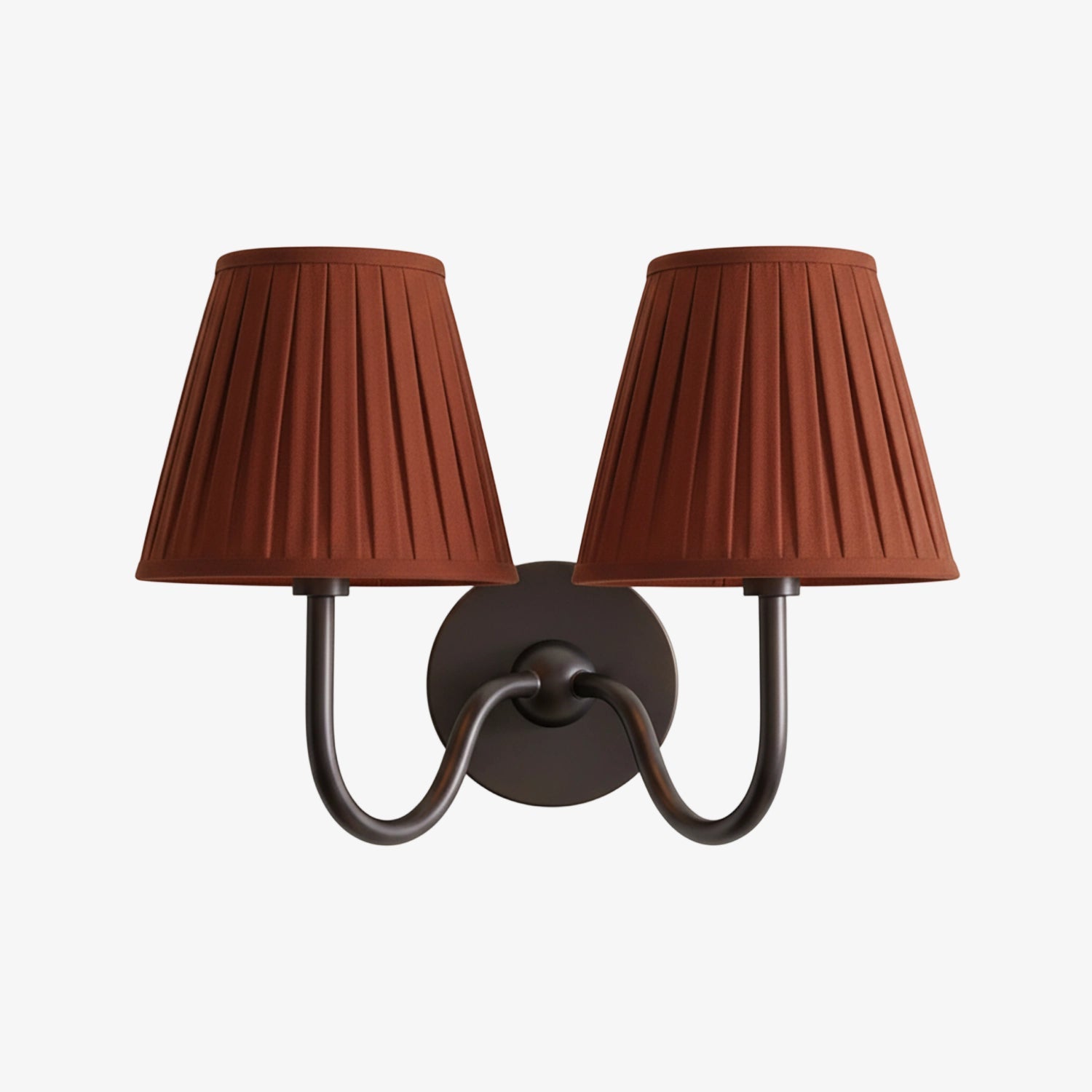 Wandlamp met Geplisseerde Stoffen Kap – Klassieke Verlichting voor Slaapkamer en Woonkamer | Sansoti
