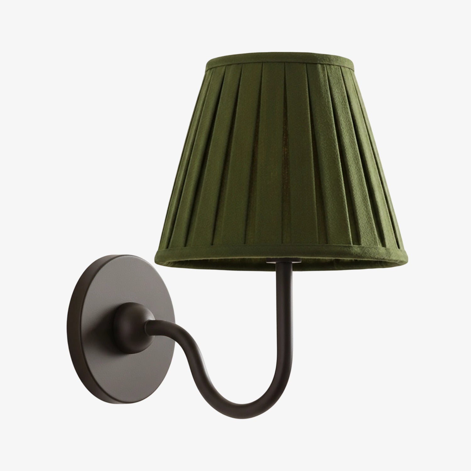 Wandlamp met Geplisseerde Stoffen Kap – Klassieke Verlichting voor Slaapkamer en Woonkamer | Sansoti