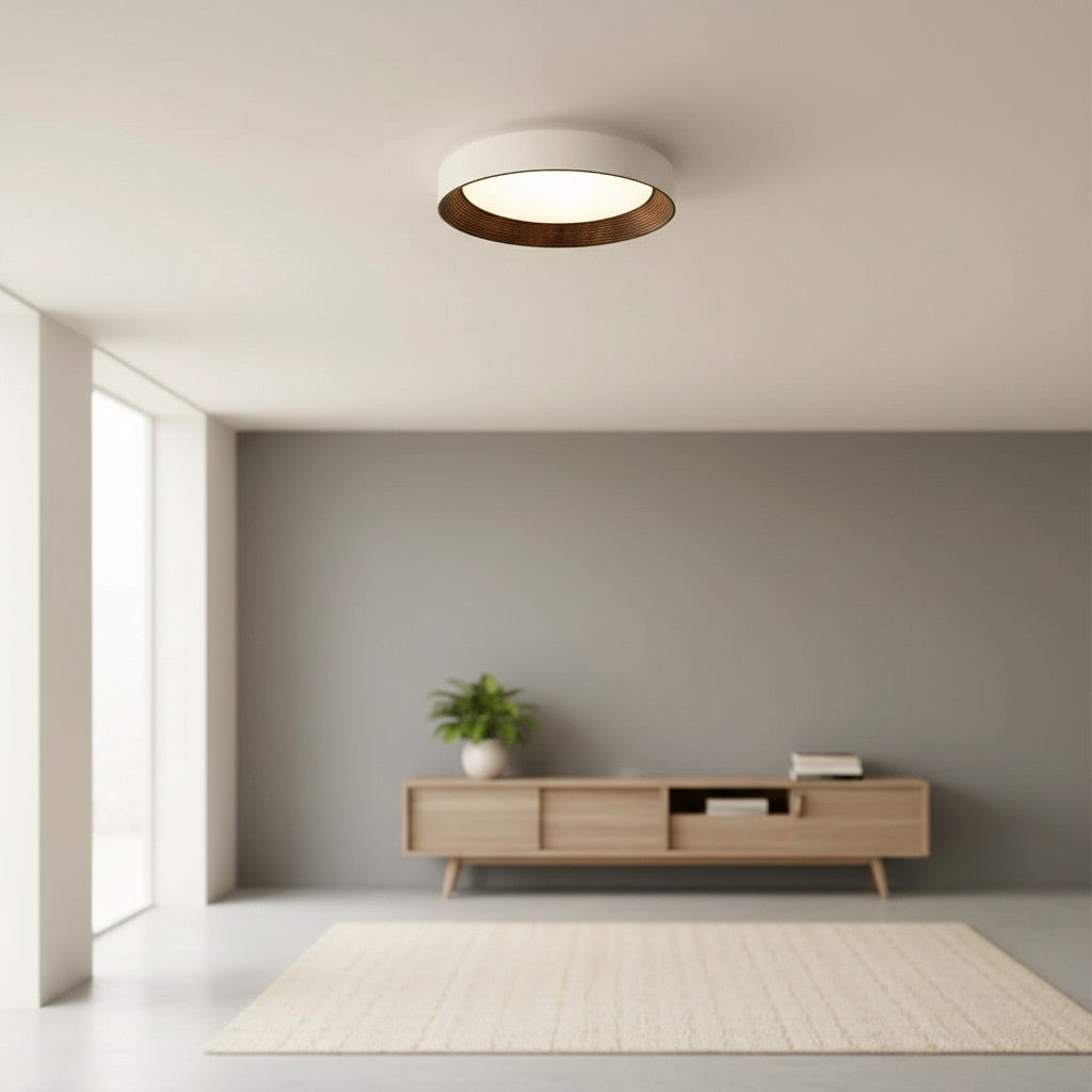 Minimalistische Plafondlamp Rond Laagbouw Slaapkamer Plafondverlichting LED | Sansoti