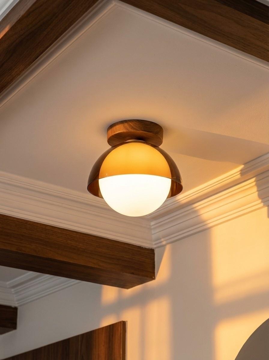 Vintage Plafondlamp met Zonsondergangstinten voor Gang en Entree – Moderne Sfeerverlichting | Sansoti