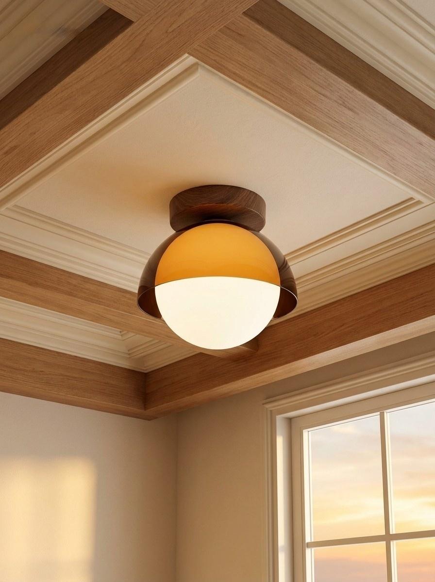 Vintage Plafondlamp met Zonsondergangstinten voor Gang en Entree – Moderne Sfeerverlichting | Sansoti