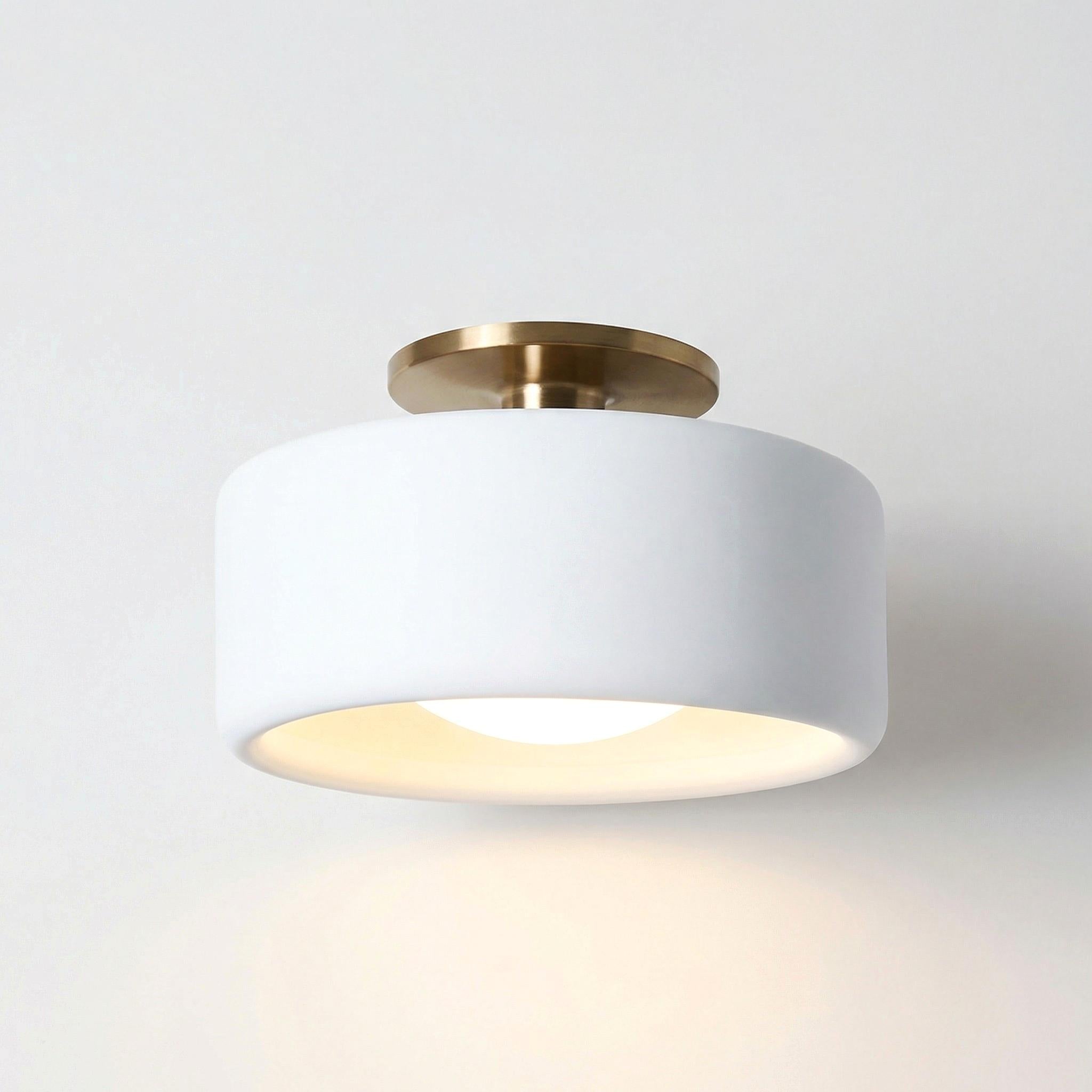 Porselein Plafondlamp Rond Modern – Zachte Sfeerverlichting voor Gang Kantoor Keuken | Sansoti