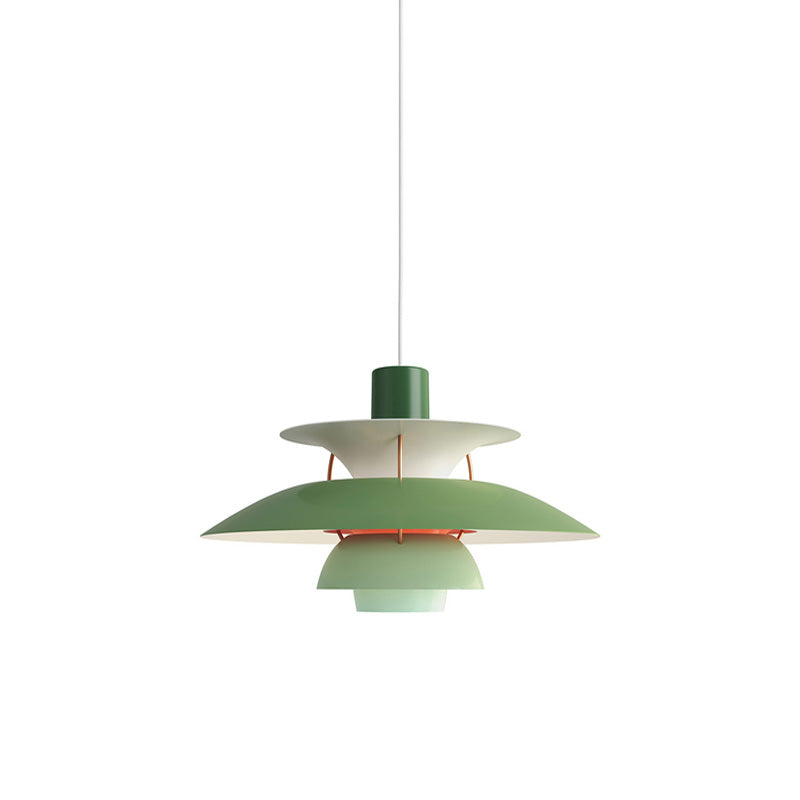 Scandinavische Hanglamp Eettafel Metaal Kleurrijk Retro Deens Design Woonkamer Keukeneiland | Sansoti
