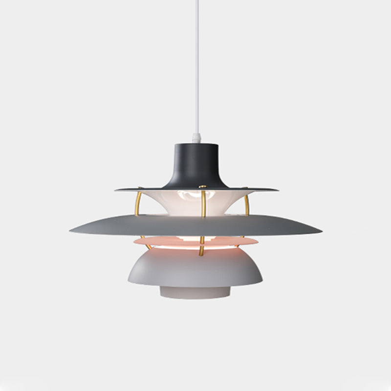 Scandinavische Hanglamp Eettafel Metaal Kleurrijk Retro Deens Design Woonkamer Keukeneiland | Sansoti