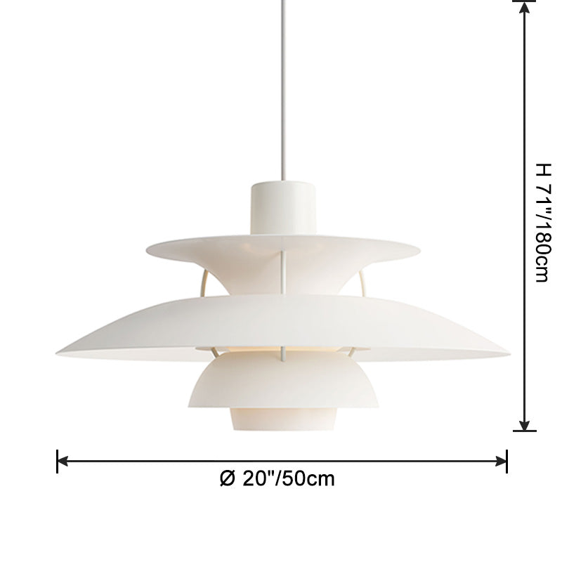 Scandinavische Hanglamp Eettafel Metaal Kleurrijk Retro Deens Design Woonkamer Keukeneiland | Sansoti