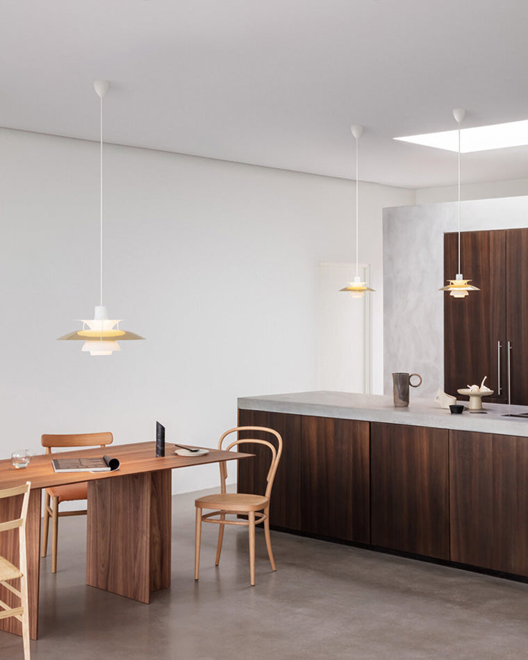 Scandinavische Hanglamp Eettafel Metaal Kleurrijk Retro Deens Design Woonkamer Keukeneiland | Sansoti