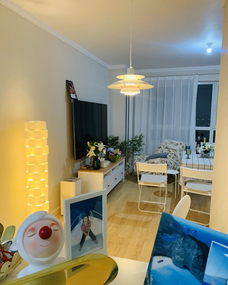 Scandinavische Hanglamp Eettafel Metaal Kleurrijk Retro Deens Design Woonkamer Keukeneiland | Sansoti