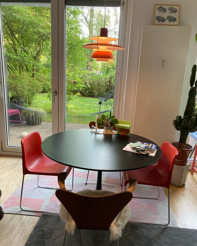 Scandinavische Hanglamp Eettafel Metaal Kleurrijk Retro Deens Design Woonkamer Keukeneiland | Sansoti