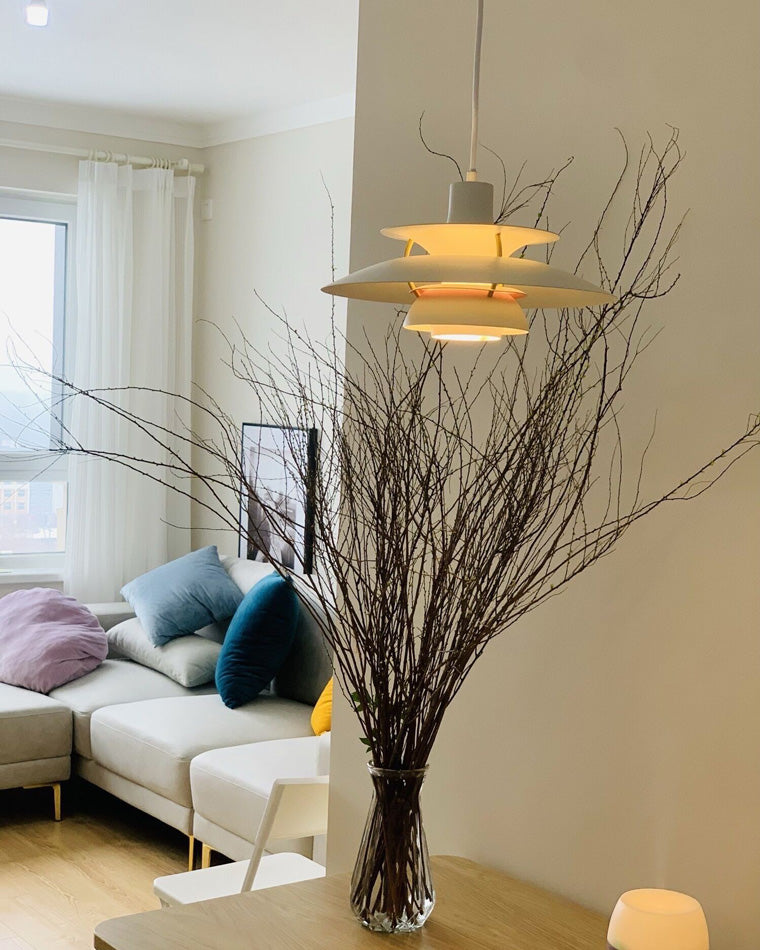 Scandinavische Hanglamp Eettafel Metaal Kleurrijk Retro Deens Design Woonkamer Keukeneiland | Sansoti