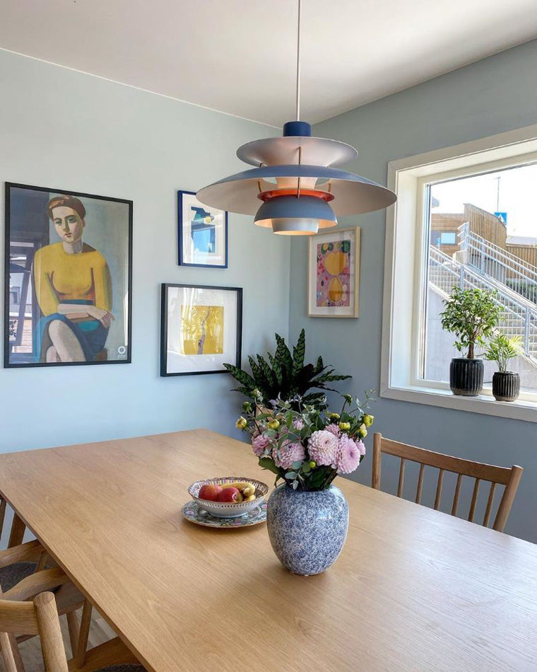 Scandinavische Hanglamp Eettafel Metaal Kleurrijk Retro Deens Design Woonkamer Keukeneiland | Sansoti
