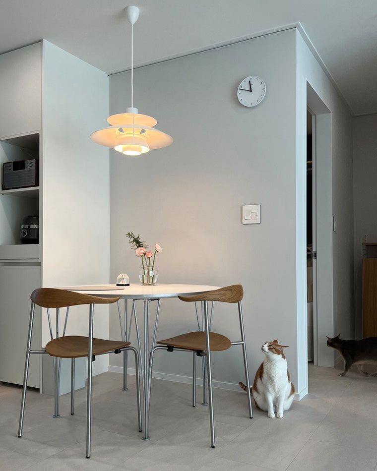 Scandinavische Hanglamp Eettafel Metaal Kleurrijk Retro Deens Design Woonkamer Keukeneiland | Sansoti