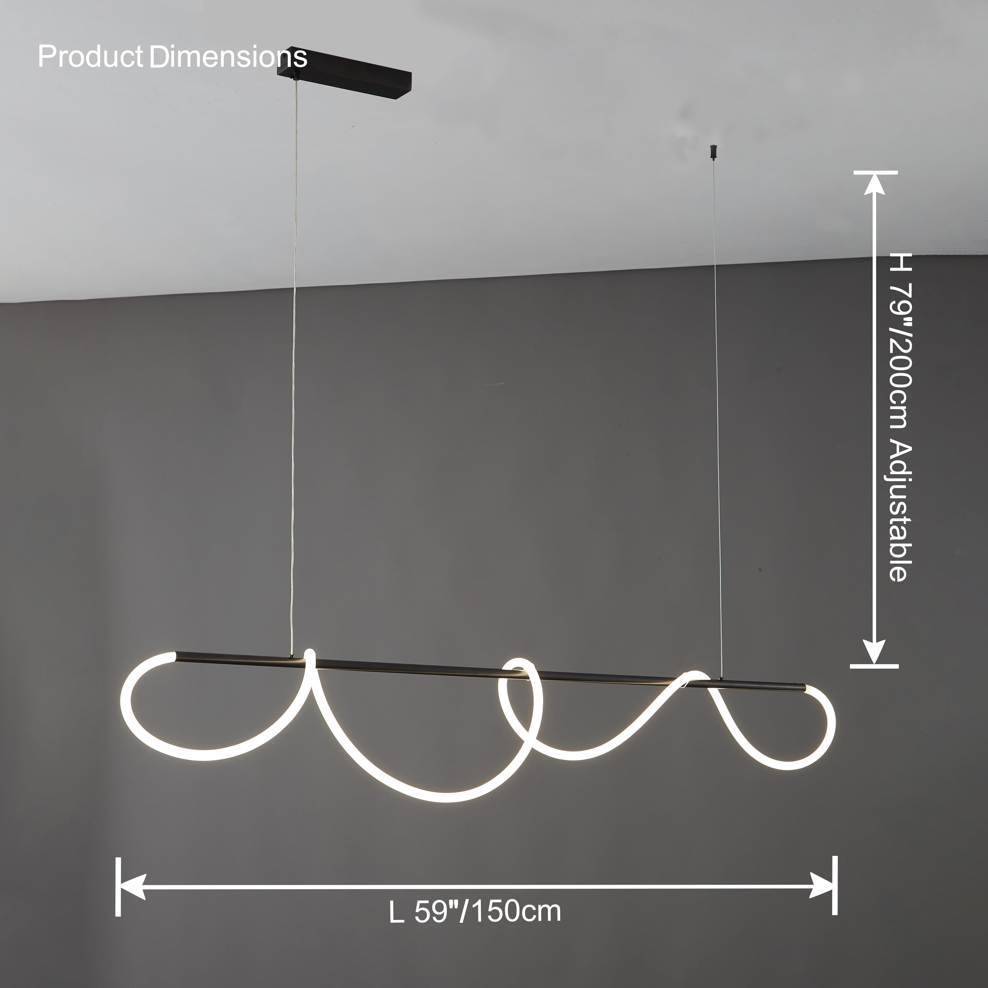 Hanglamp Touw Led Cirkel Messing Dimbaar 3 Maten Eetkamer Woonkamer Minimalistisch | Sansoti
