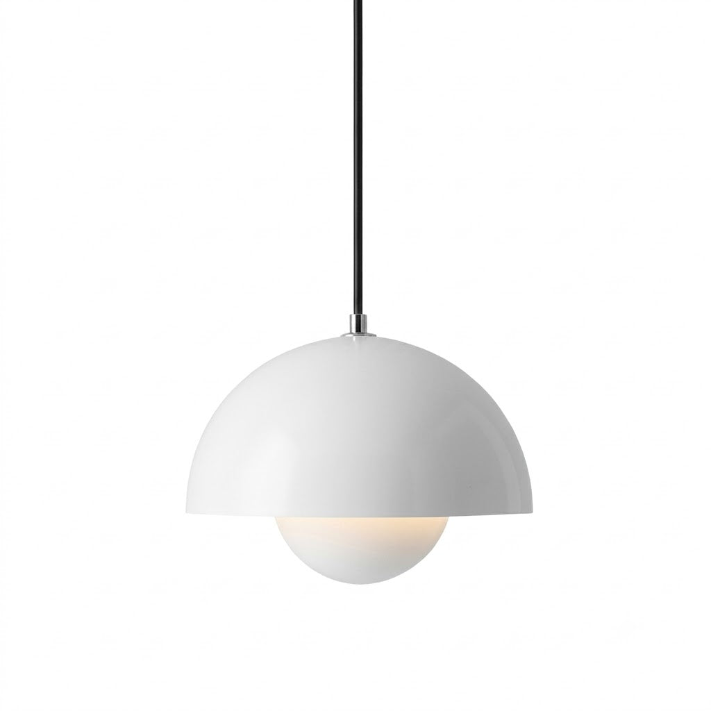 Suspension avec jardinière, design scandinave, métal E27, lumière blanc chaud, câble réglable, pour salon ou cuisine | Sansoti