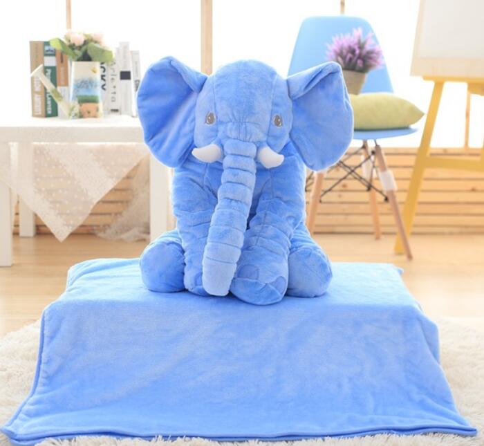 Coussin peluche éléphant pour enfants – Décoration douce pour chambre de bébé en 60 ou 80 cm pour séances photo | Sansoti