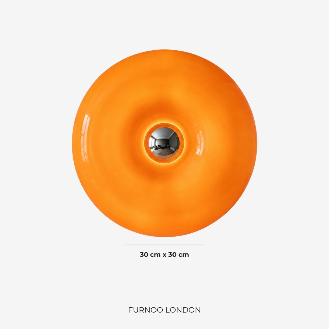 NARA Sculptural Donut Lamp met 3 Kleurtemperaturen – Dimbare Glazen Tafellamp Bauhaus Design Touch Control Wandmonteerbaar Ambient Lighting | Sansoti