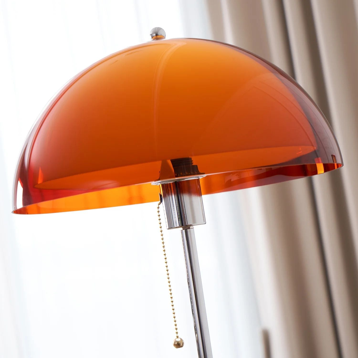 Tavino Stehleuchte Holz Metall Bernstein Wohnzimmer Leselampe Retro Design Stimmungslicht Moderne Stehlampe | Restfield