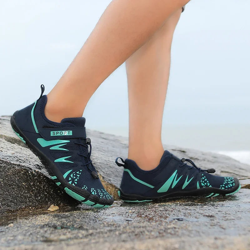 Vijfvingerige Waterschoenen Heren Ademend Sneldrogend Zwart Grijs Groen Strand Fitness Zwemmen Watersport | Sansoti