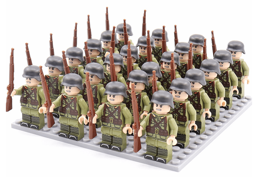 Historisch Figuren Bouwblokken Set 21-Delig – Verzamelbare Minifiguren uit 8 Landen met Accessoires | Sansoti