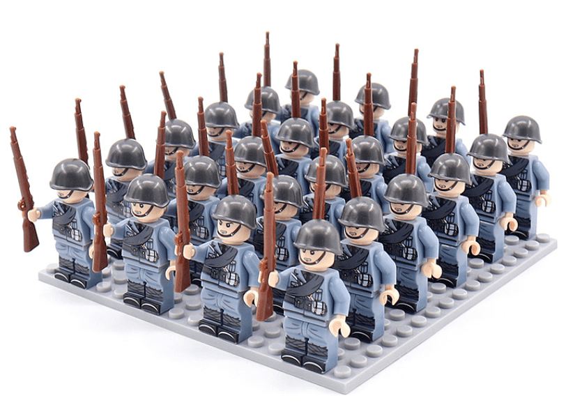 Historisch Figuren Bouwblokken Set 21-Delig – Verzamelbare Minifiguren uit 8 Landen met Accessoires | Sansoti