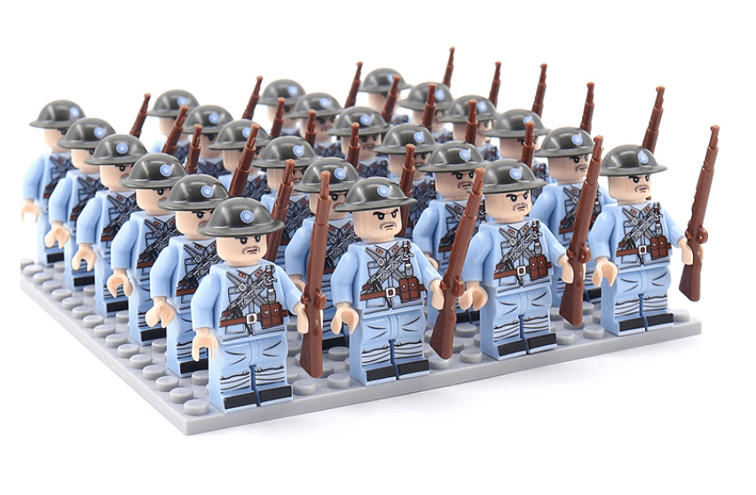 Historisch Figuren Bouwblokken Set 21-Delig – Verzamelbare Minifiguren uit 8 Landen met Accessoires | Sansoti