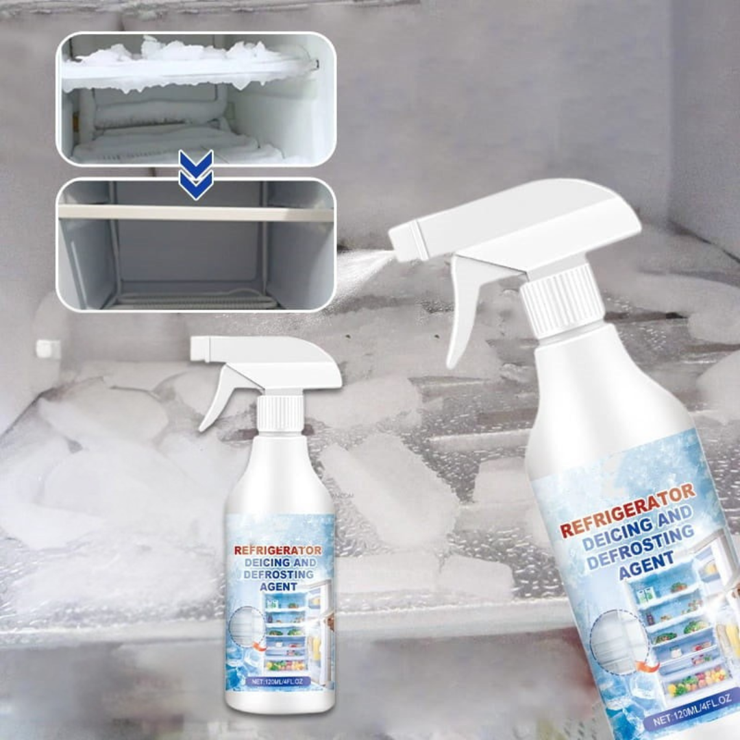 Enteisungsspray, 120 ml, schnelle Eisentfernung, Kühlschrank- und Gefrierfach-Enteisungsspray, ohne Kratzen, Haushalt | Sansoti