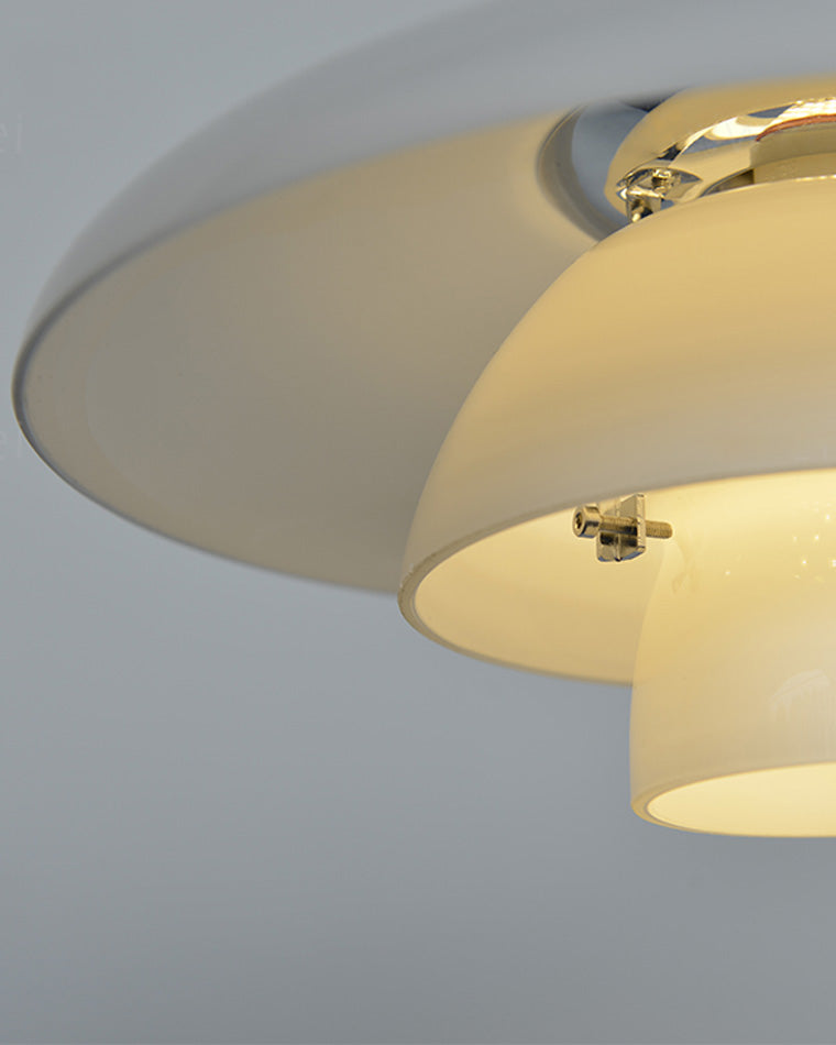 Hanglamp Glas Rond Scandinavisch Wit LED Woonkamer Eetkamer Slaapkamer Modern | Sansoti