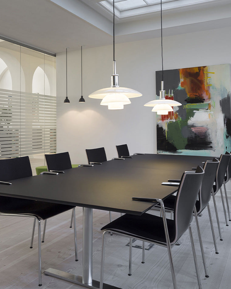 Hanglamp Glas Rond Scandinavisch Wit LED Woonkamer Eetkamer Slaapkamer Modern | Sansoti