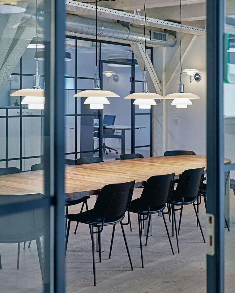 Hanglamp Glas Rond Scandinavisch Wit LED Woonkamer Eetkamer Slaapkamer Modern | Sansoti