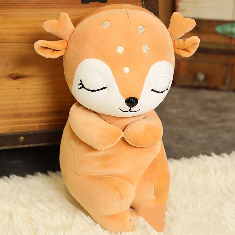 Weiches Rehkitz-Kuscheltier 50 cm Plüschspielzeug für Kinder, Dekoration, Reh Bambi, Kissen, Kinderzimmer, Kuscheltier | Sansoti