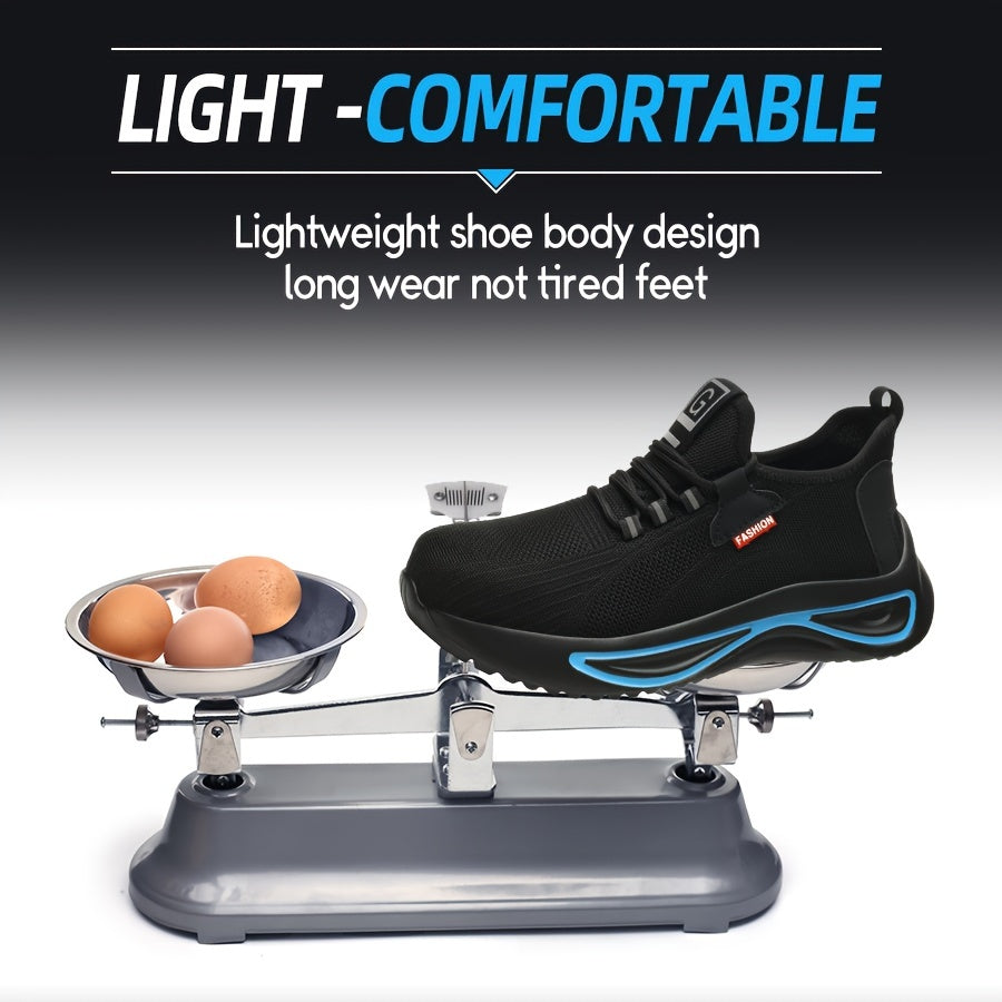 Werkschoenen voor Heren – Lichtgewicht met Stalen Neus en Antislip Zool | Sansoti