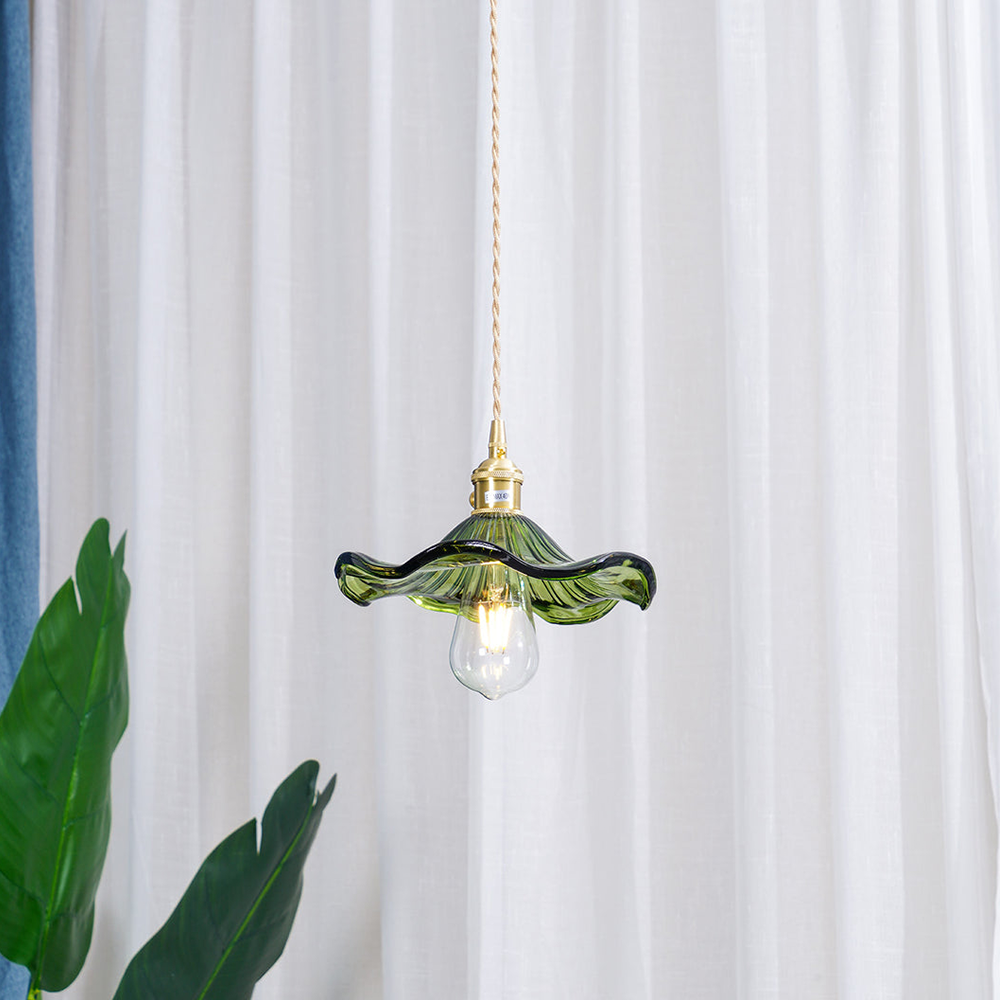 Hanglamp Glas Bloem LED Design Pendellamp Wit Woonkamer Slaapkamer Eetkamer Sfeerverlichting | Sansoti