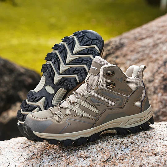 Wandellaarzen Uniseks Hoog Waterafstotend Demping Grip Leer Mesh Outdoor Hiking Enkelhoog Trekking Wandelschoenen | Sansoti