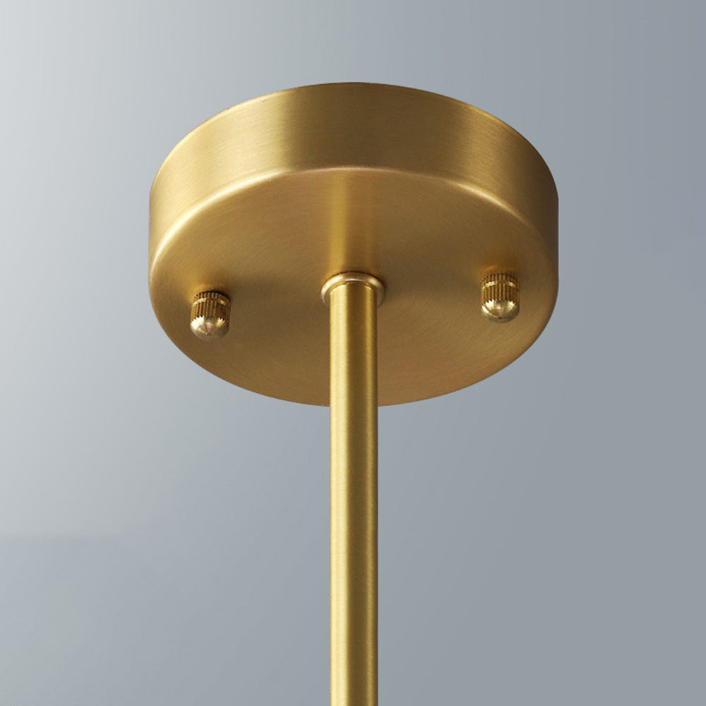 Hanglamp Glas Bollen Modern Zwart Koper 6/8-Lichts G9 Verlichting | Sansoti