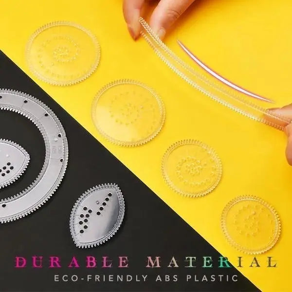 Drawing Stencils Set 22-Piece Spiral Patterns Creative Drawing Geometric Educational Crafts for Children | Sansoti