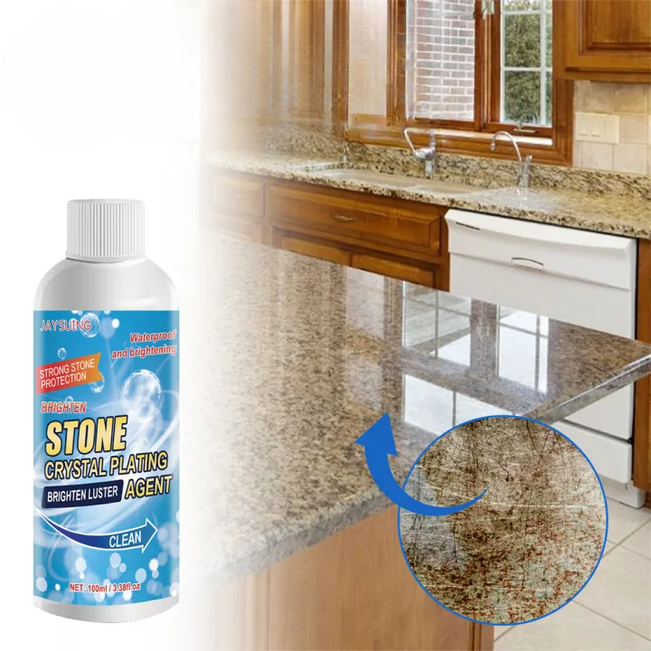 Steenreiniger Roest Oxidatie 100ml Set 2 Stuks Biologisch Afbreekbaar Graniet Marmer Beton Tegels Binnen Buiten Natuursteen Vlekverwijderaar | Sansoti