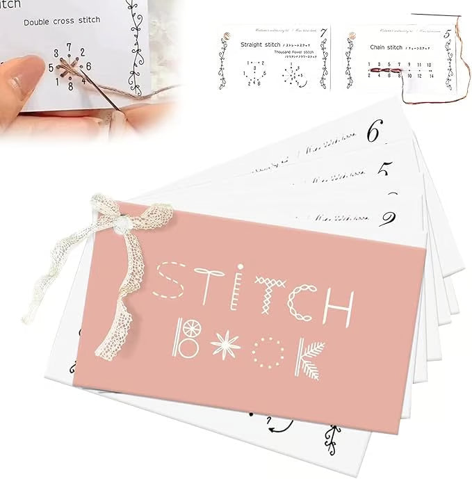 Mini Borduurboek voor Creatieve Handwerkprojecten – Leer 50+ Steektechnieken | Sansoti
