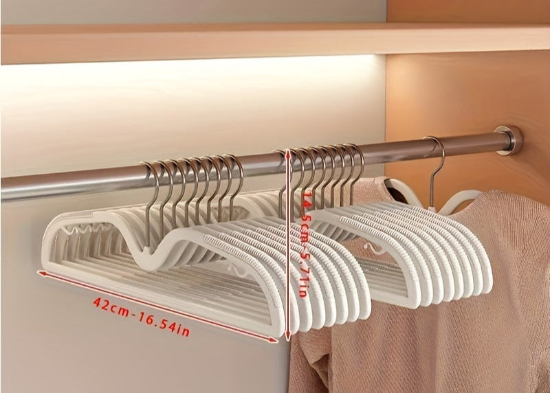 Ruimtebesparende Kledinghangers Antislip Draaibare Haak Compacte Garderobe Organisatie Korte Hals Hangertjes Set Slimdoorns voor Shirts Jurken Blouses Overhemden | Sansoti