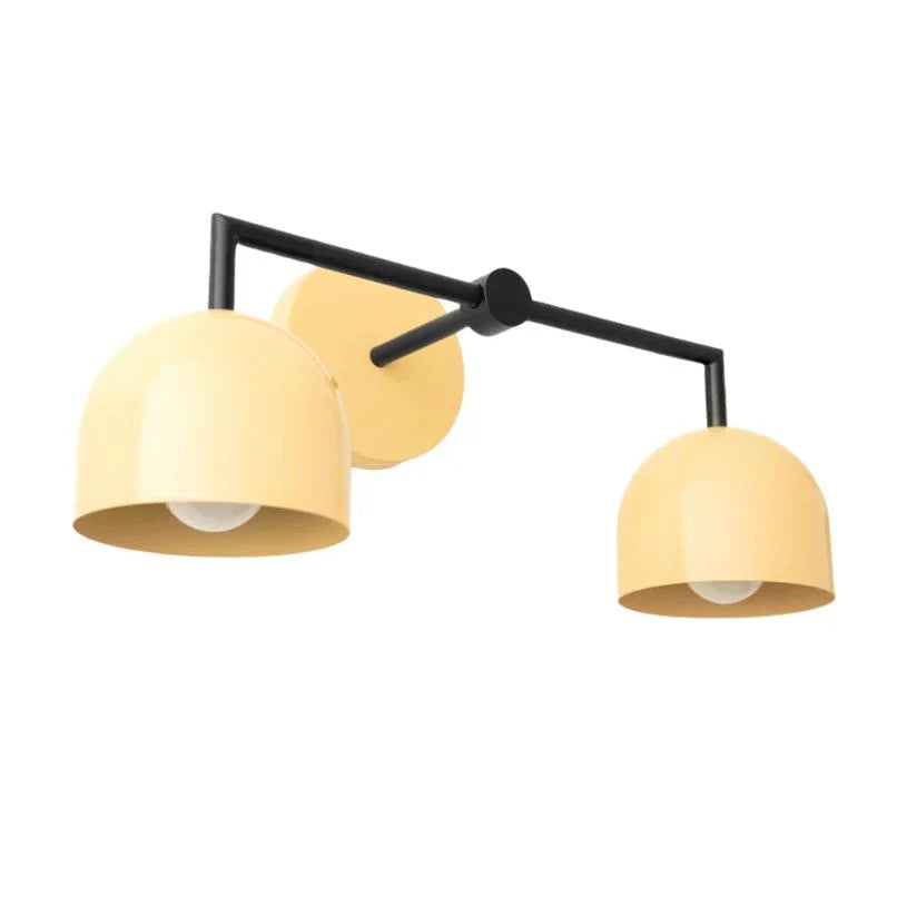 Koepelkapjes Wandlamp Modern Scandinavisch Metaal Zwart Messing 2-3 Lichtpunten Badkamer Hal Slaapkamer Sfeerverlichting | Sansoti