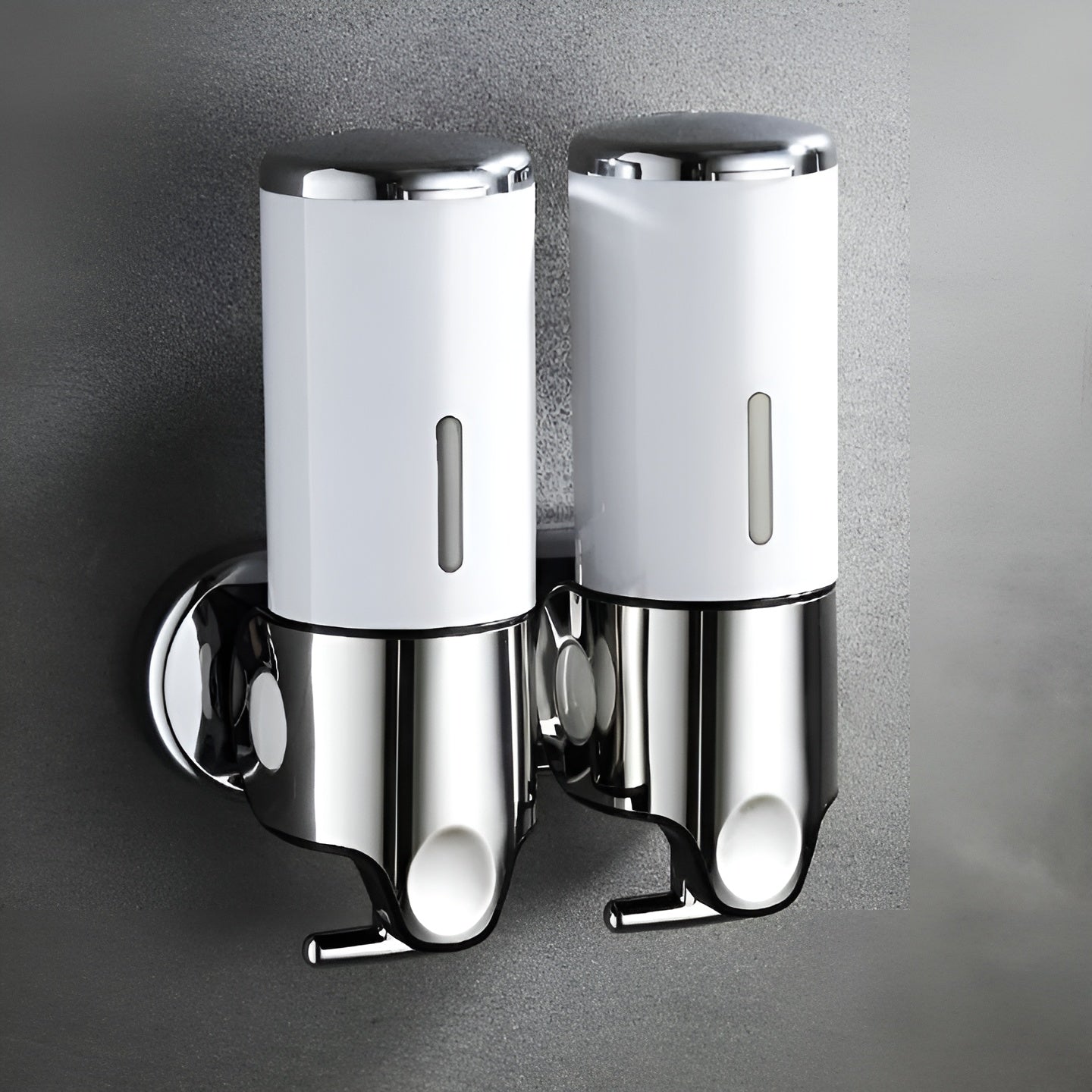 Wandzeepdispenser 500ml Wandmontage RVS Chroom Badkamer Keuken Enkel Dubbel Drievoudig Vloeibare Zeep | Sansoti
