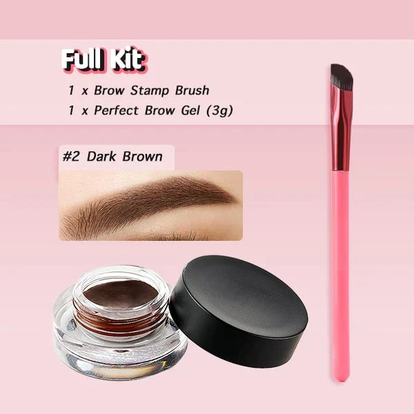 Eyebrow Brush with 4D Hair-Stroke Effect for Powder, Gel, and Pomade, Microblading Look, Natural Eyebrows | Sansoti
