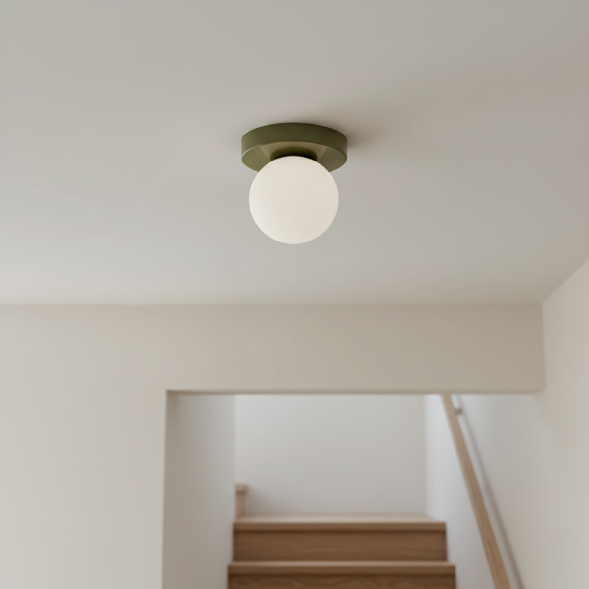 Glas-Kugel Wand- und Deckenleuchte mit farbiger Scheibe 12×10cm G9 LED 3000K Warmweiß 110-240V Festverdrahtet | Sansoti