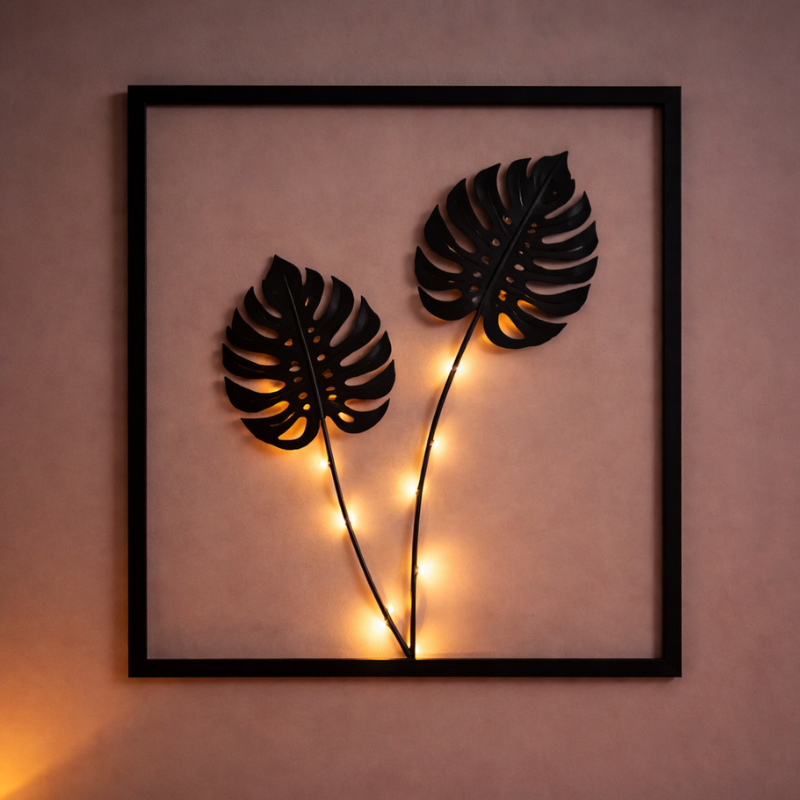 LED Bladlijst met Kleurwisseling voor Binnen – Decoratief Lichtobject voor Sfeervolle Kamers en Woonruimtes | Sansoti